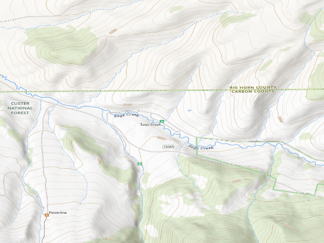 USGS topographic map of Sage Creek