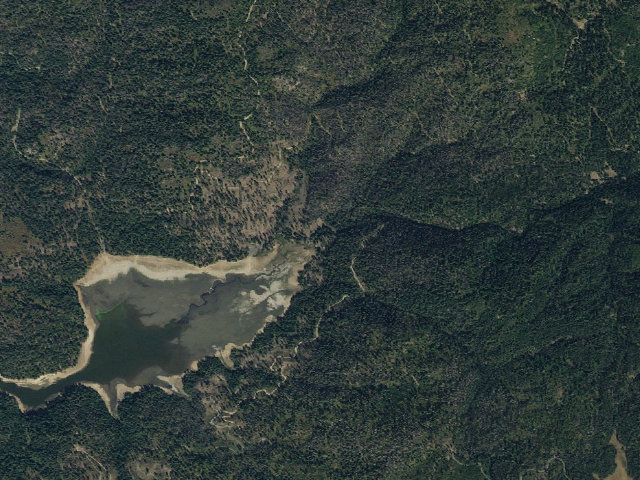Aerial image of Sage Hen Creek Campground