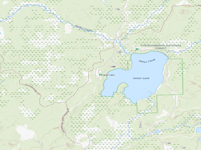 USGS topographic map of Sailor Lake