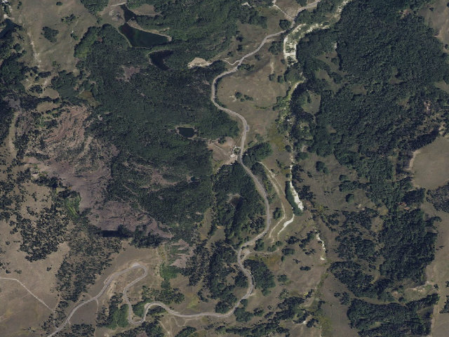 Aerial image of Salina Reservoir CUA Dispersed