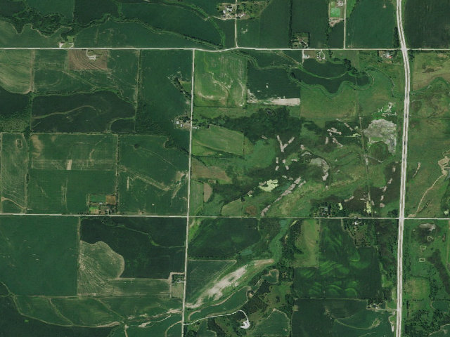 Aerial image of Saline Meadows Public Access Area (PF)