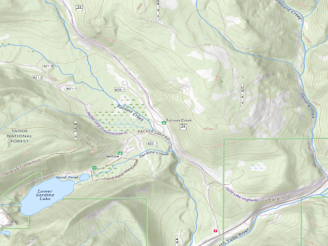 USGS topographic map of Salmon Creek