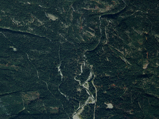 Aerial image of Salmon La Sac Campground