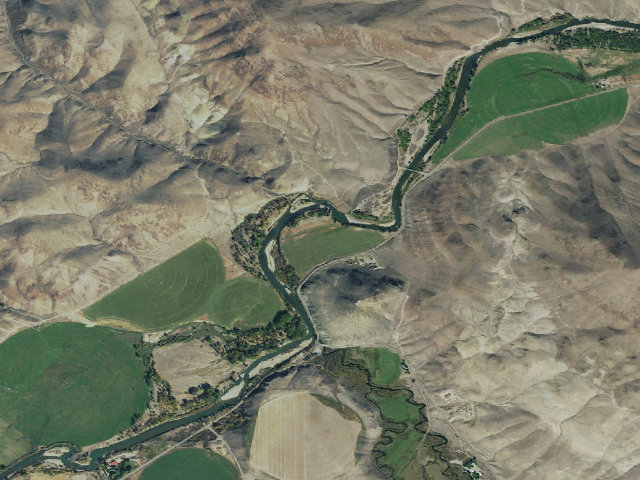 Aerial image of Salmon River
