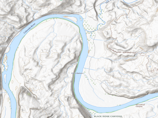 USGS topographic map of Salt Creek 2