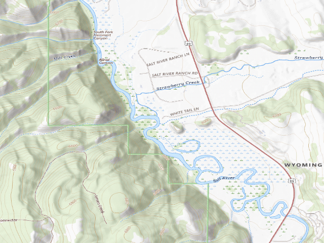 USGS topographic map of Salt River-Diversion PAA — Diversion