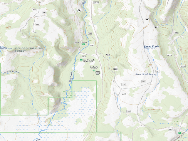 USGS topographic map of Salter'S Cabin