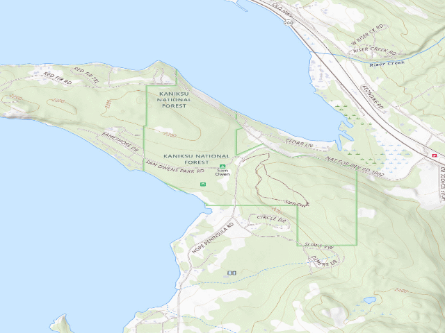 USGS topographic map of Sam Owen
