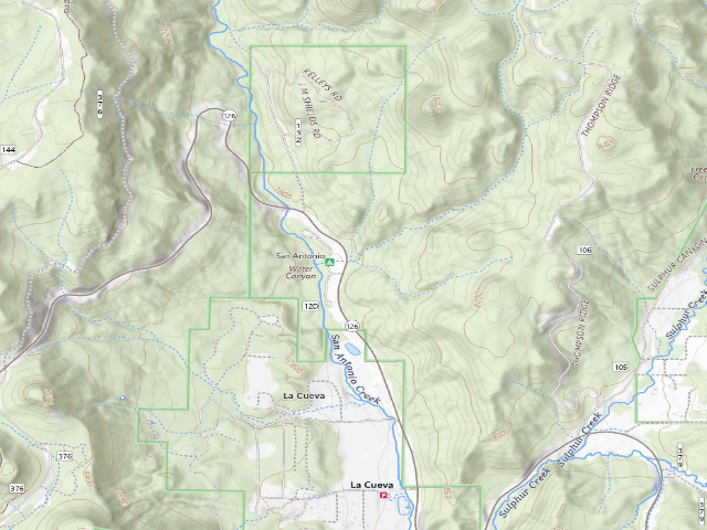 USGS topographic map of San Antonio Campground
