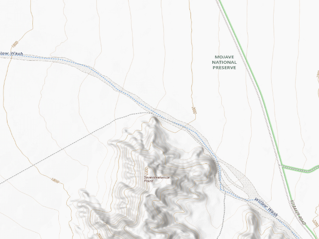 USGS topographic map of San Bernardino County