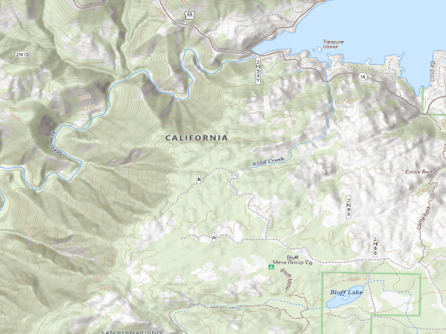USGS topographic map of San Bernardino National Forest