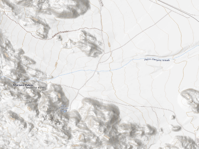 USGS topographic map of San Diego County