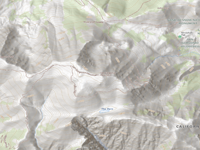 USGS topographic map of San Gorgonio Trail Camp