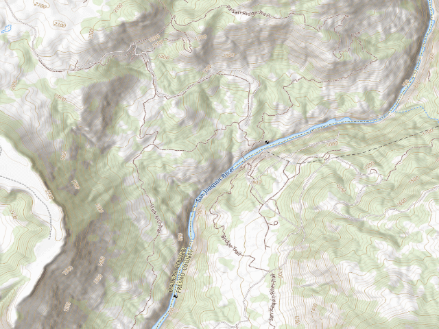 USGS topographic map of San Joaquin River Gorge Special Recreation Management Area