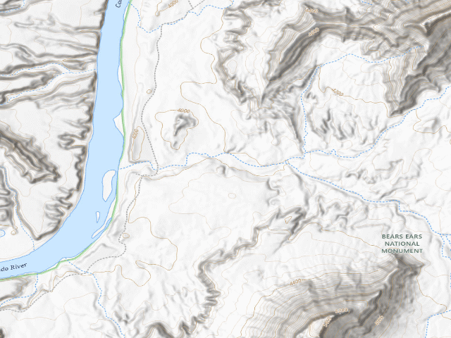 USGS topographic map of San Juan County