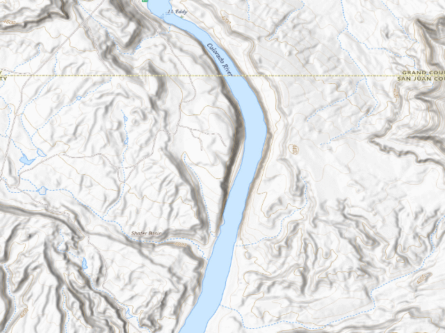 USGS topographic map of San Juan County
