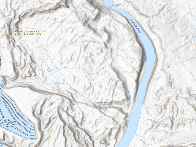 USGS topographic map of San Juan County