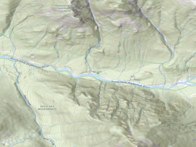 USGS topographic map of San Juan