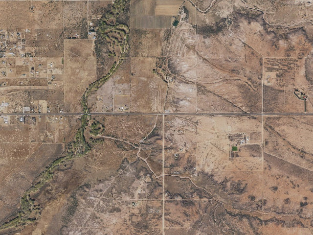 Aerial image of San Pedro Riparian National Conservation Area