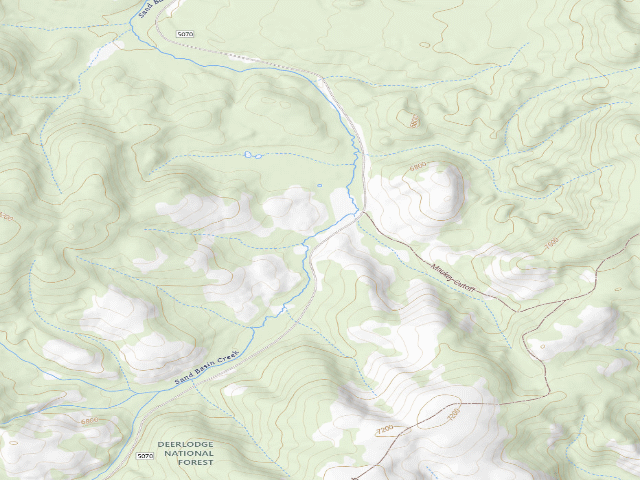 USGS topographic map of Sand Basin 02
