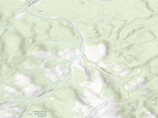 USGS topographic map of Sand Basin 03