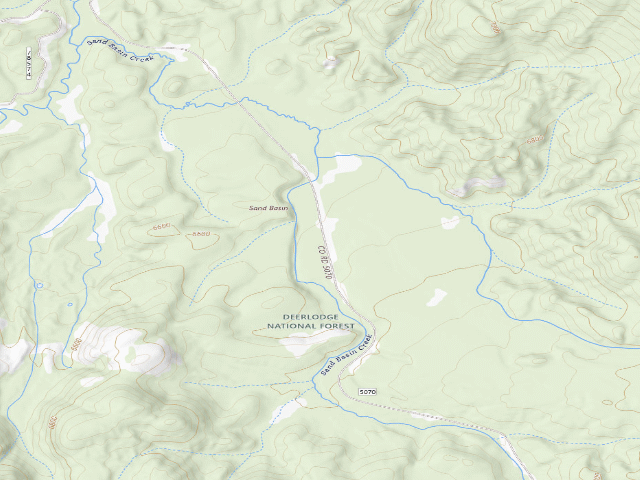 USGS topographic map of Sand Basin 10