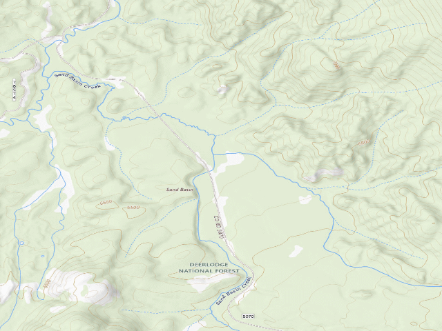 USGS topographic map of Sand Basin 11C