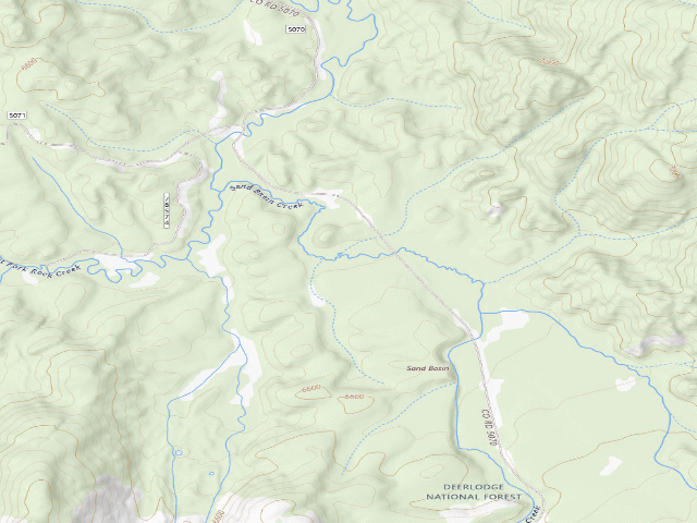 USGS topographic map of Sand Basin 11C