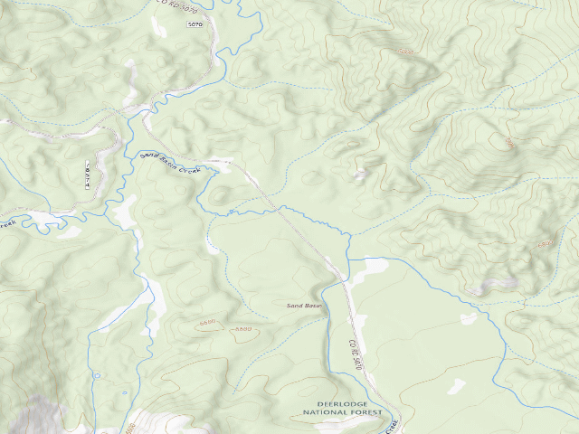 USGS topographic map of Sand Basin 12