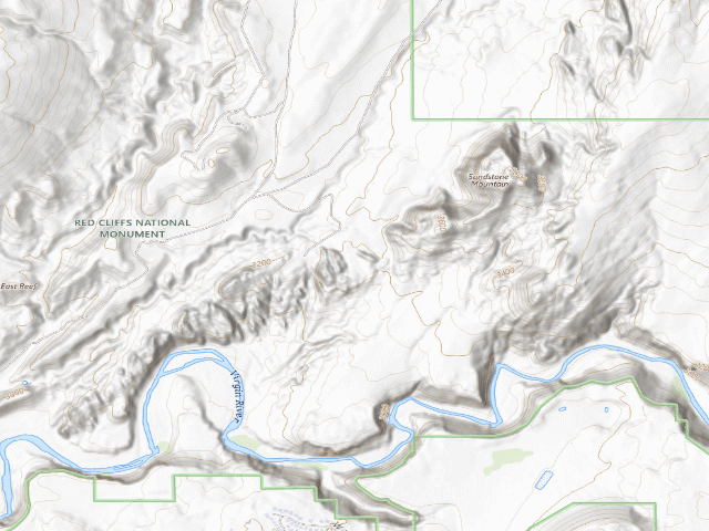 USGS topographic map of Sand Cove Primitive Camp