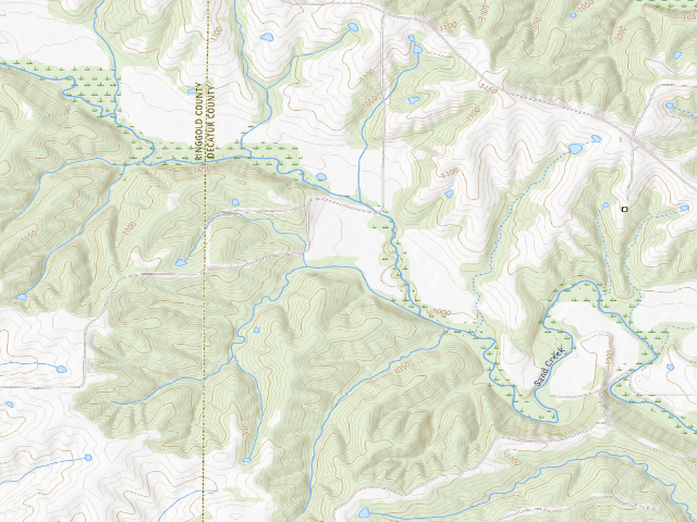USGS topographic map of Sand Creek WMA