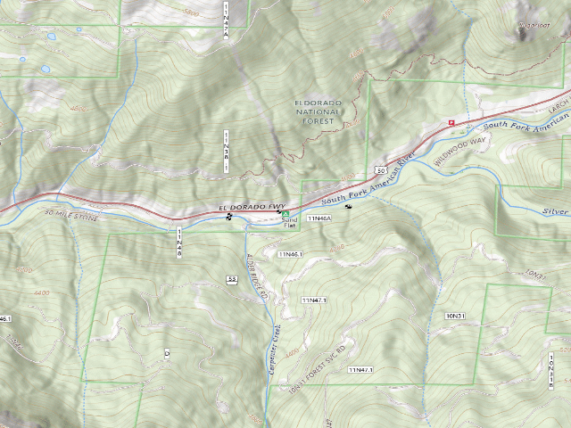 USGS topographic map of Sand Flat Cg