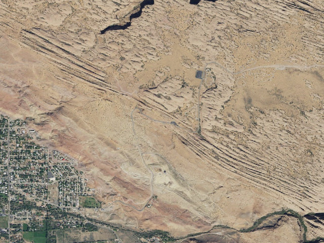 Aerial image of Sand Flats Recreation Area