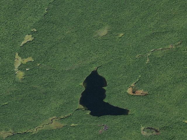 Aerial image of Sand Lake (Ferris Lake Wild Forest)