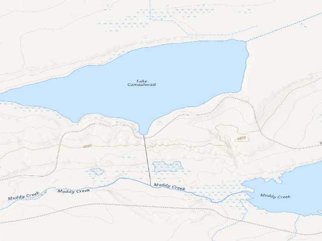 USGS topographic map of Sand Mesa WHMA — Alkali Bay