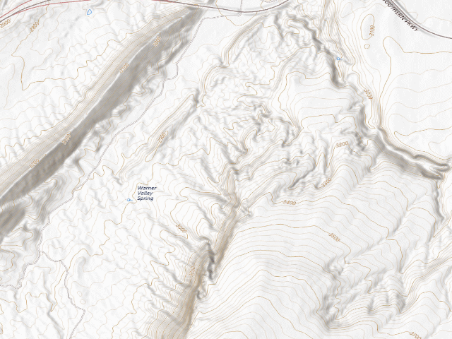 USGS topographic map of Sand Mountain Pipeline Designated Dispersed Camping Area