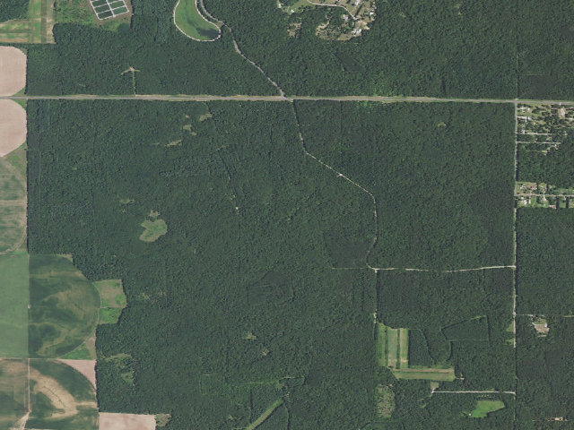 Aerial image of Sand Ridge State Forest - Backcountry Site 3