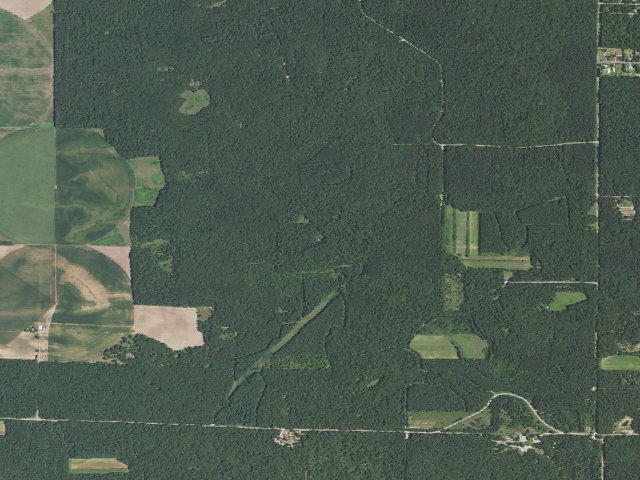 Aerial image of Sand Ridge State Forest - Backcountry Site 6