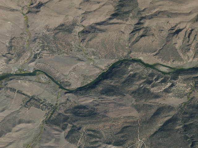 Aerial image of Sand River Camp