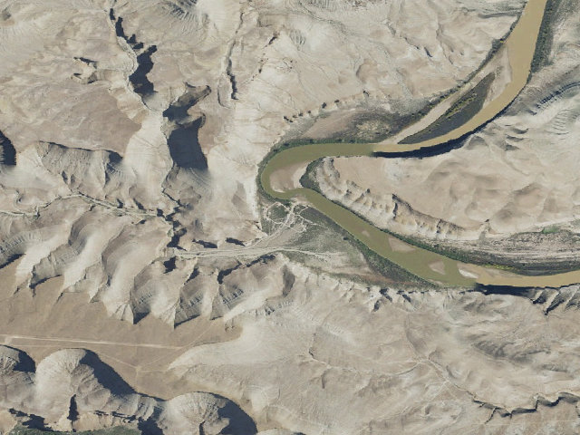 Aerial image of Sand Wash Recreation Area