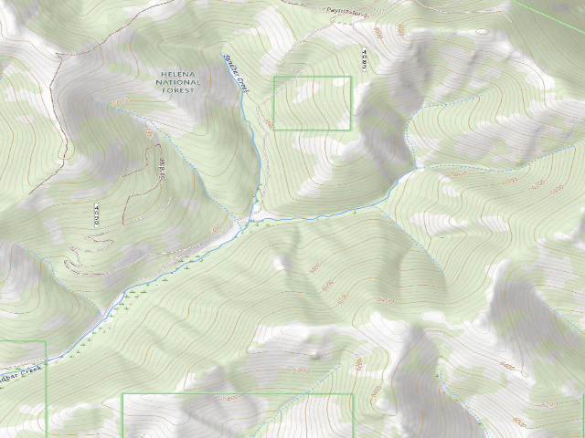 USGS topographic map of Sandbar Creek  001