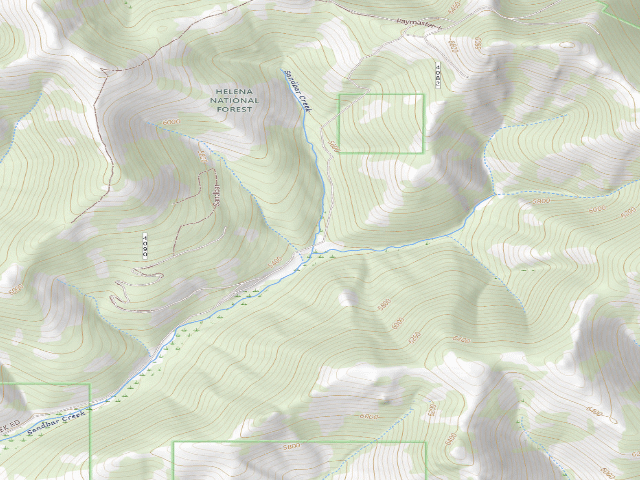 USGS topographic map of Sandbar Creek 003