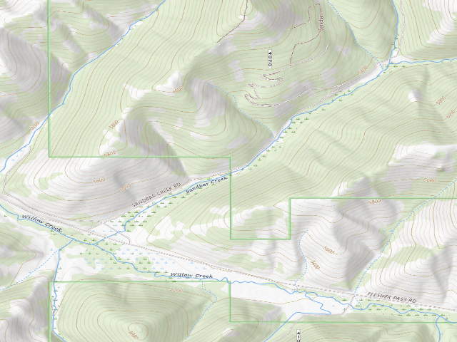 USGS topographic map of Sandbar Crk-Rd 4090-001B
