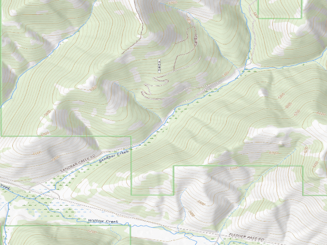 USGS topographic map of Sandbar Crk-Rd 4090-001D