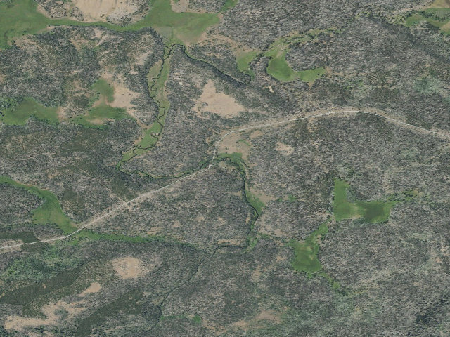 Aerial image of Sandhill Crossing Campground