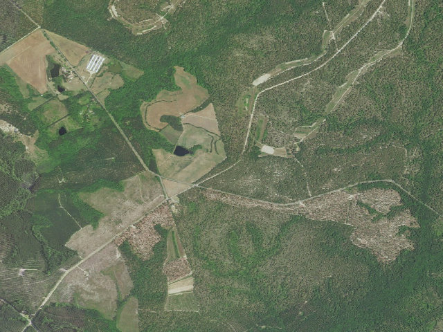 Aerial image of Sandhills Game Land camping area #2