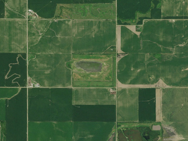 Aerial image of Sandpiper WMA