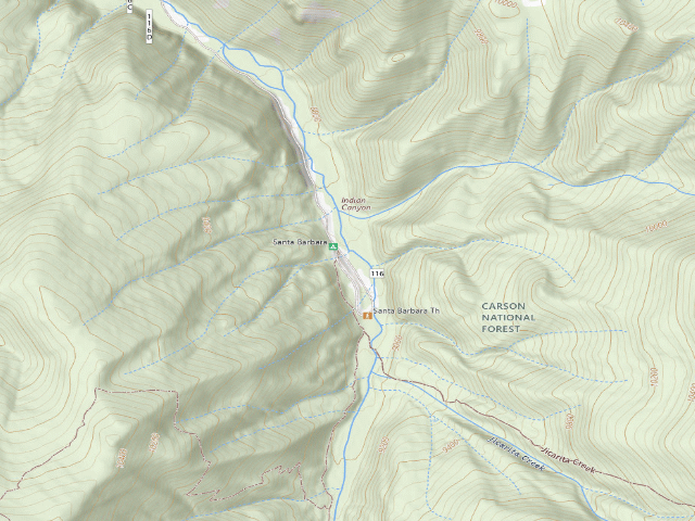 USGS topographic map of Santa Barbara