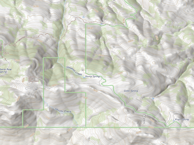 USGS topographic map of Santa Rosa Yellow Post 11