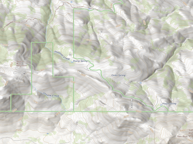 USGS topographic map of Santa Rosa Yellow Post 16